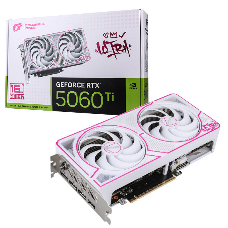 Nvidia GeForce RTX 5060 Ti 16 GB GDDR7 Colorful iGame Ultra White DUO OC Gaming Grafikkarte